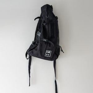 𝅺K9 Sport Sack | Dog Carrier Backpack | Large, Air - Jet Black